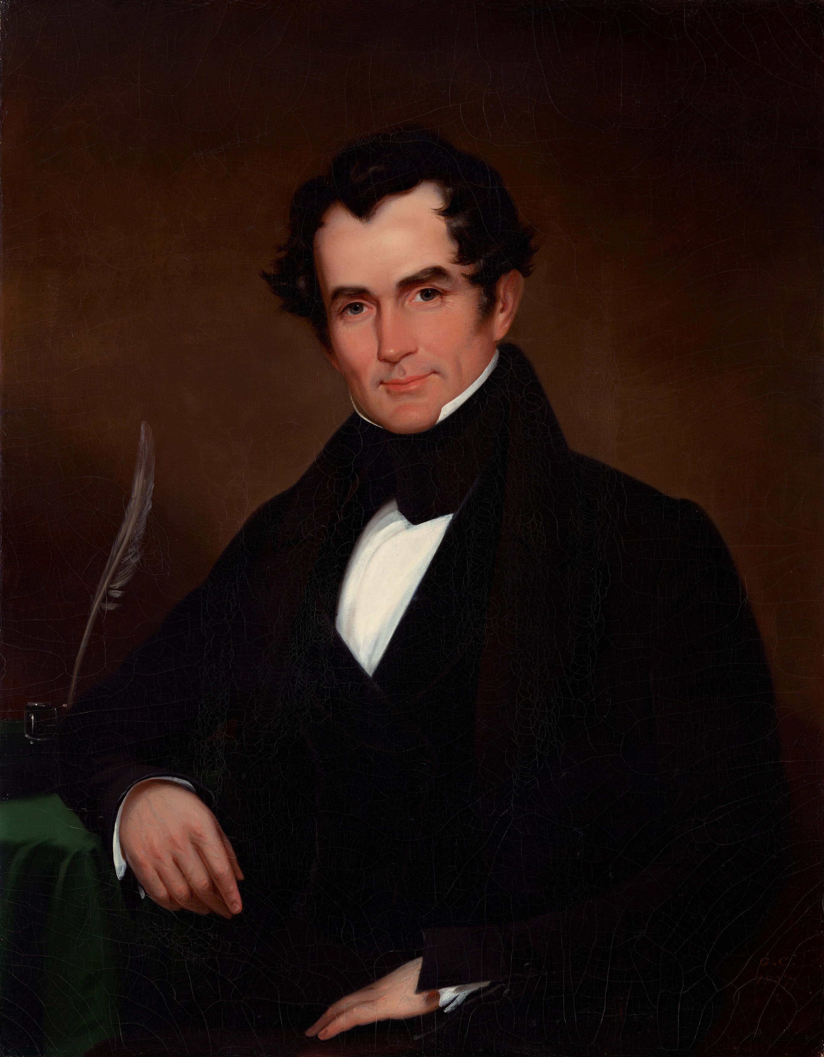 His artist, George Cooke, was an American portraitist.