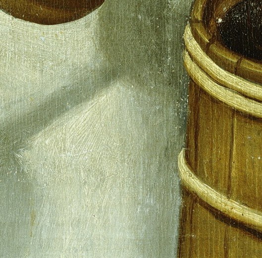 A working widow. The paddle in her hand.