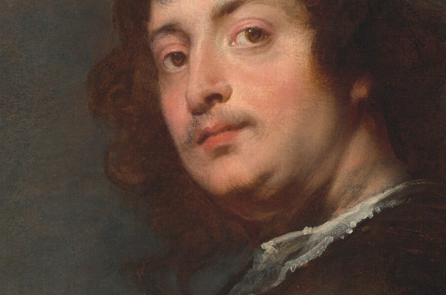 The eyes engage obliquely, a van Dyck signature of aristocratic indifference.