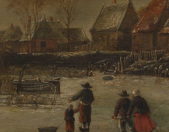 So the whole community simply moves its life onto the ice.