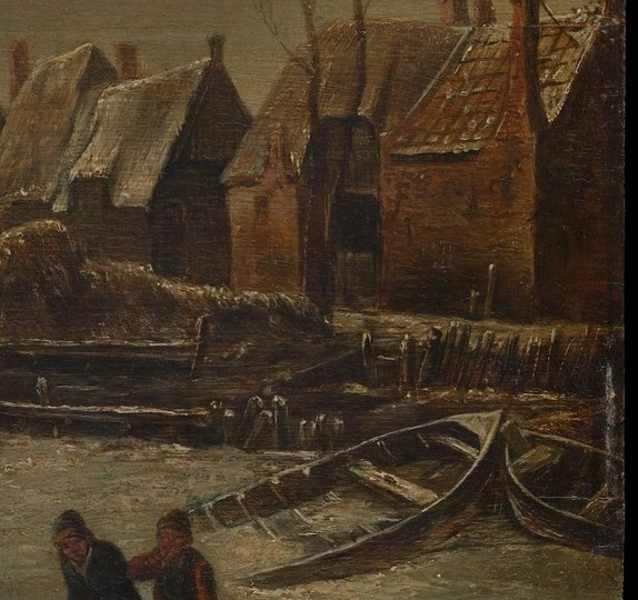 Commerce is frozen in. The boats sit useless until spring.