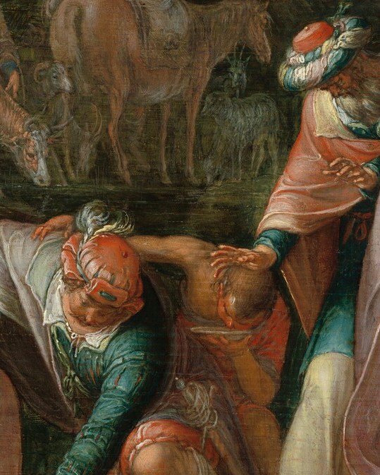Shows the desperate thirst and gratitude of the Israelites.