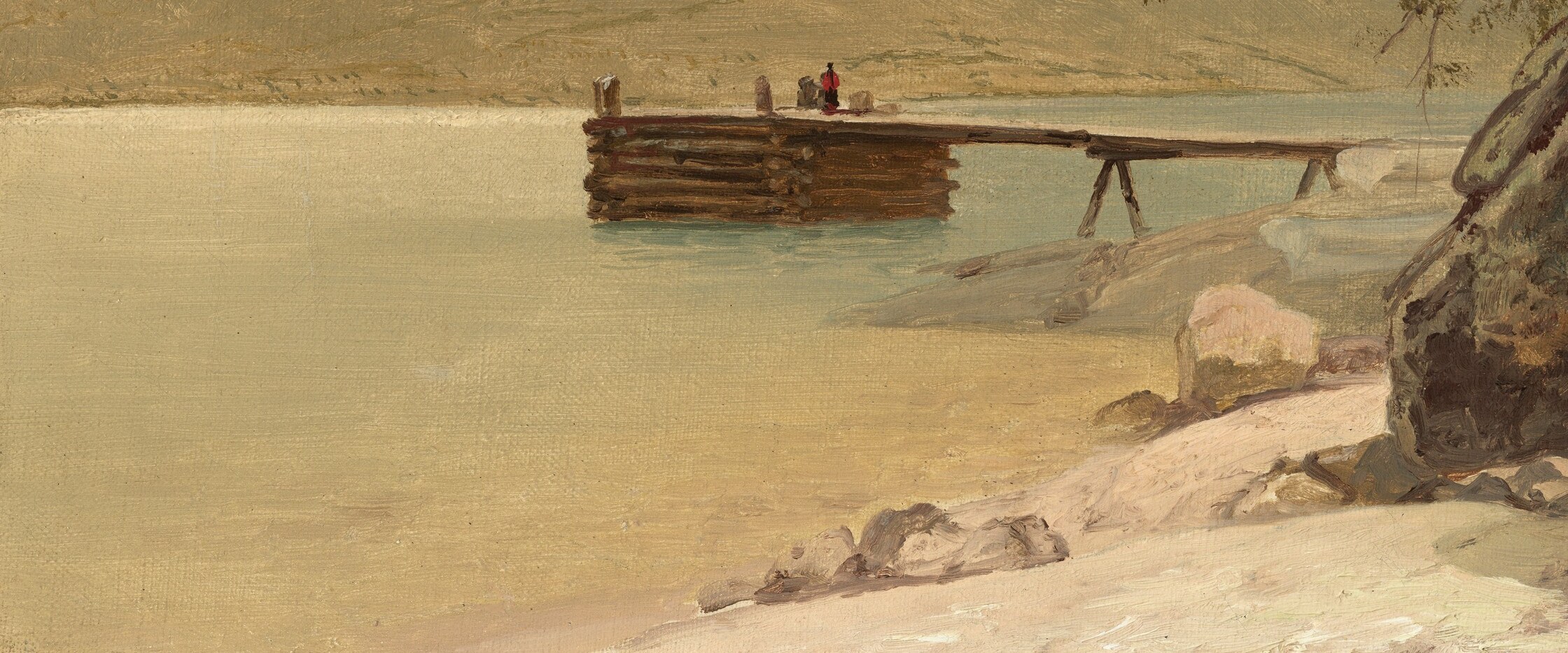 He aimed to capture the subtle interplay of light on water and trees.