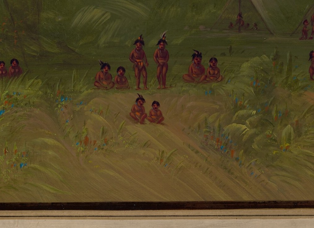 The artist, George Catlin, specialized in documenting Plains Indian cultures.