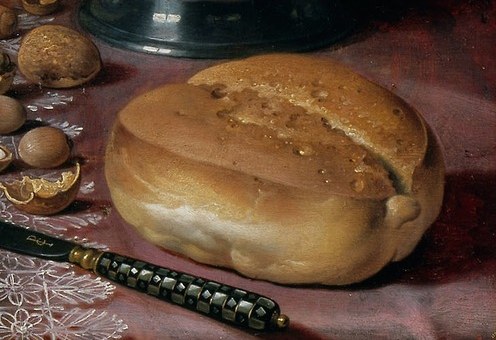 The golden-brown crust and soft interior suggest sustenance and simple comfort.