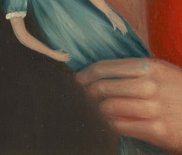 Her gentle hands tell us how much she treasured it.