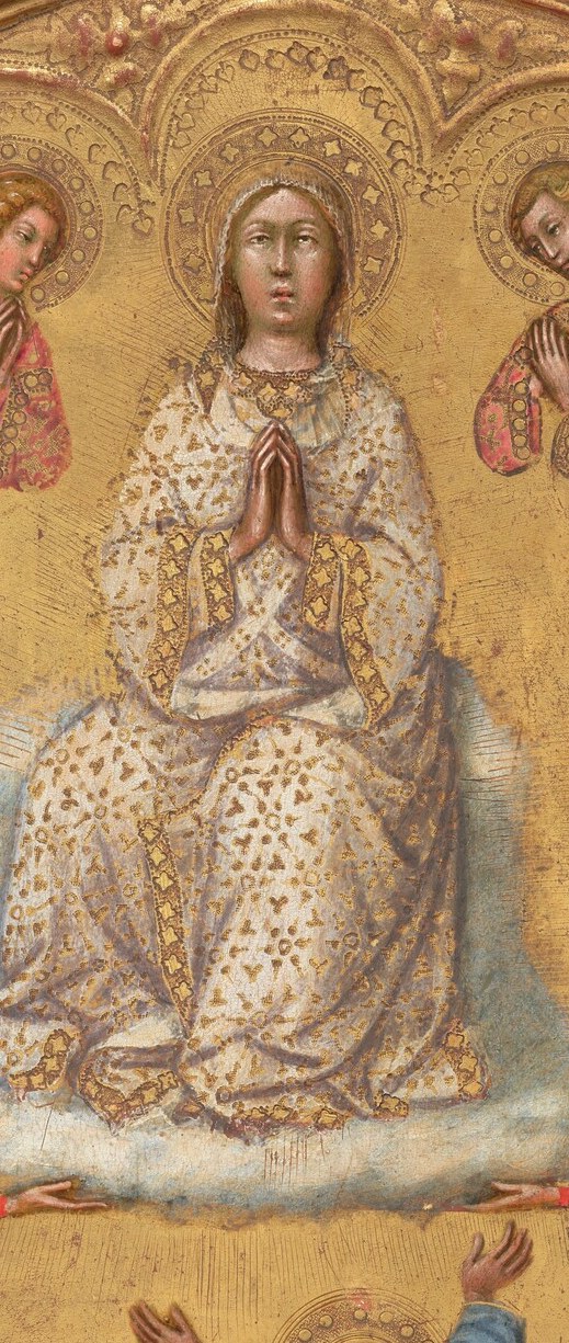 This section shows the Virgin Mary ascending to heaven.