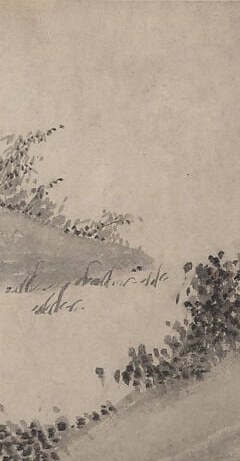 The dominant twisted trunk anchors the scroll's opening; its spiraling form is the first thing a camera would rest on, embodying the literati ideal of aged resilience.