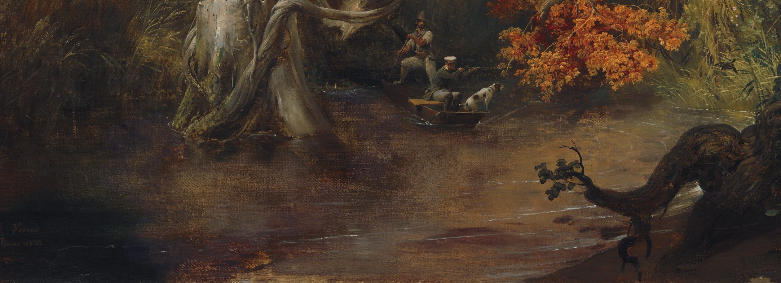 This painter shows us its specific, tangled undergrowth.