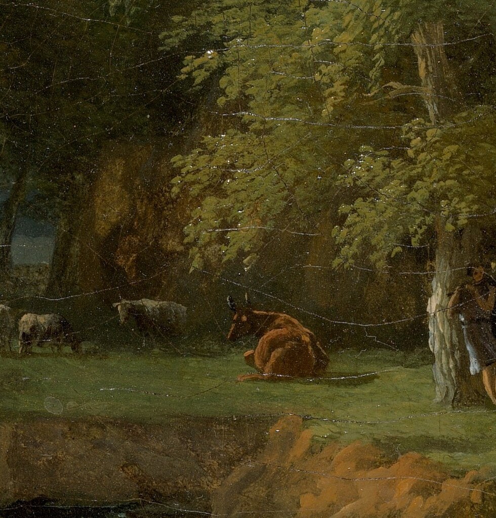 He packed his forests with mythological figures, like these nymphs.