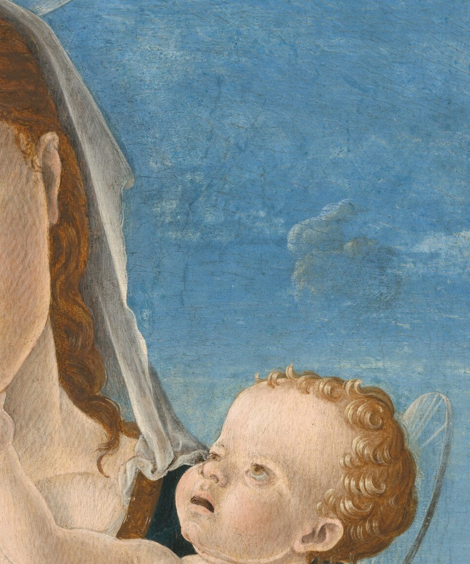 See how light models the Virgin Mary's face with new realism?