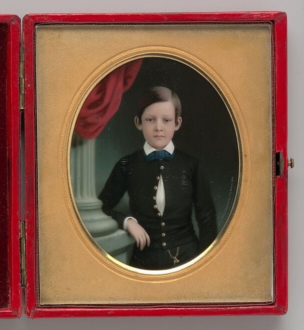 The decorative, oval frame highlights the miniature and suggests its preciousness as an object.