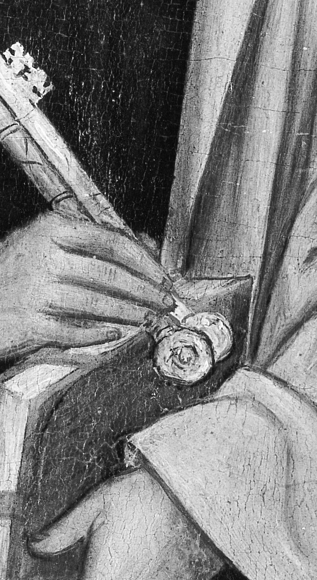 Heaven's keys , the single most loaded symbol in Christian iconography; every viewer knows what they mean even without a caption