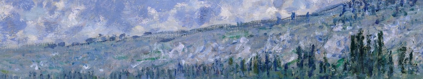 Look at the water, painted with thick, textured strokes.