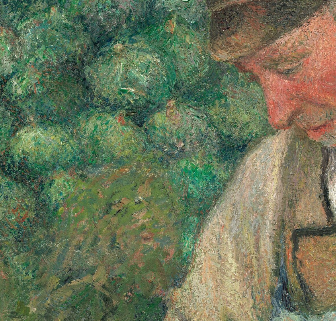 Pissarro painted this in his late sixties, as his hands trembled.