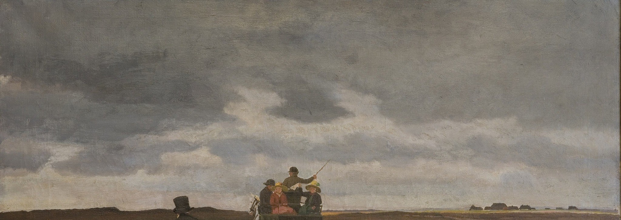 The sky threatens rain.