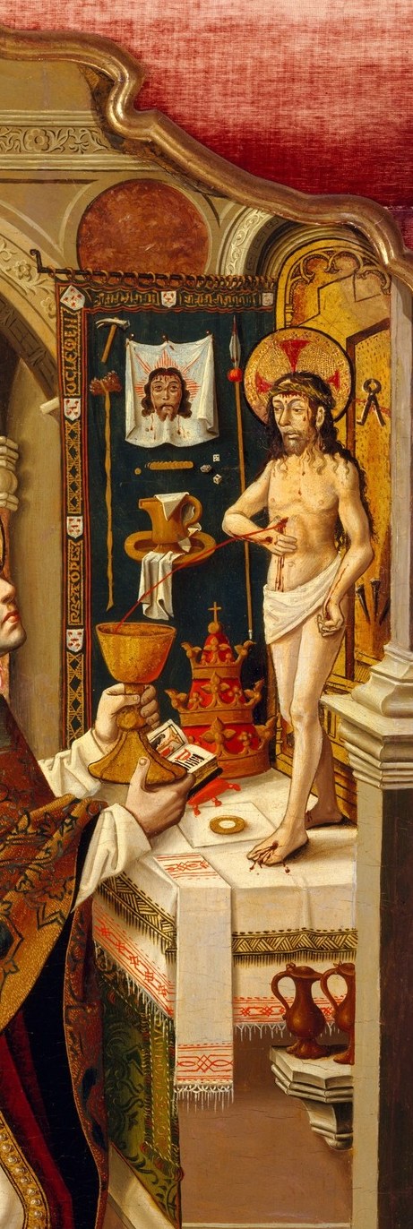 A legend says that as he lifted this cup, Christ appeared.