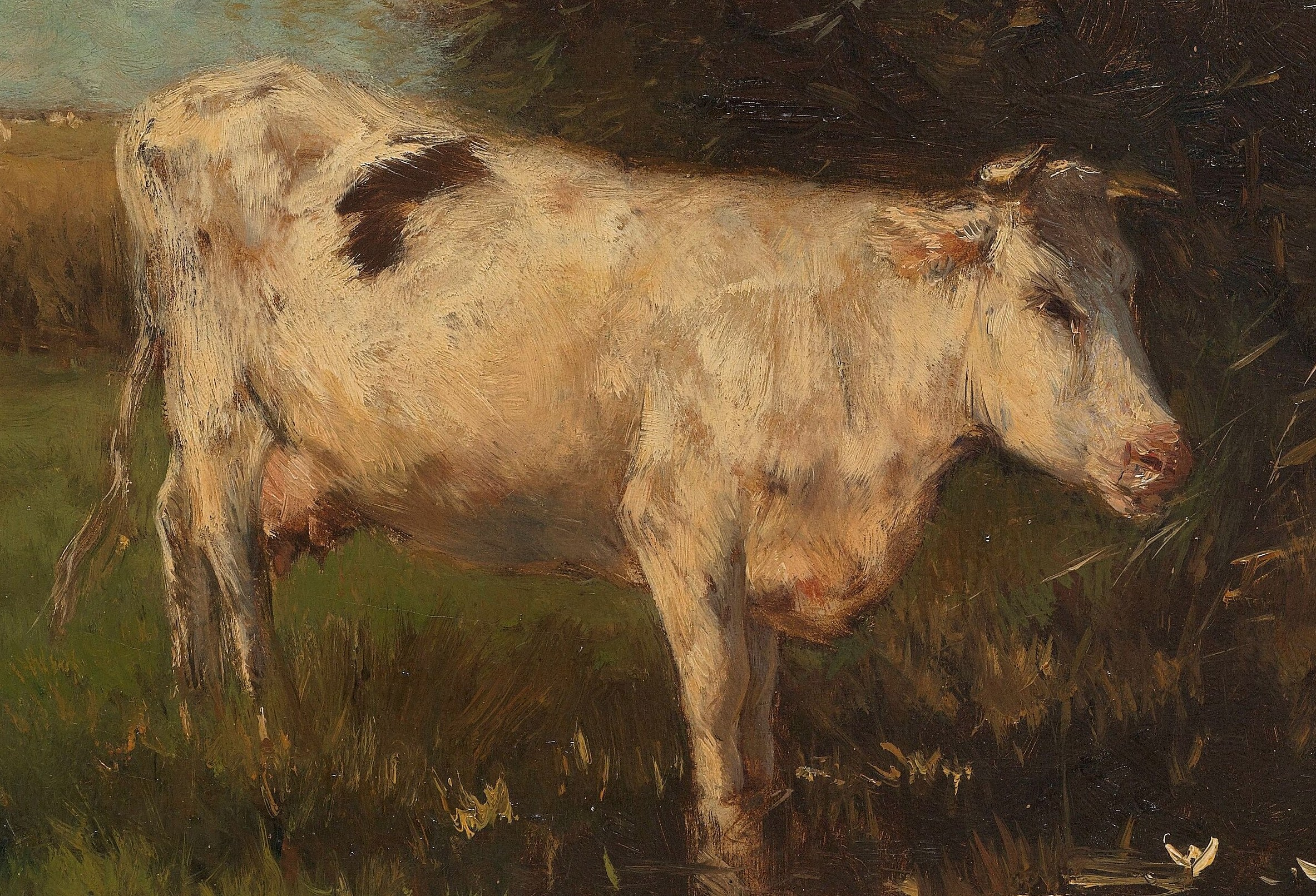 Willem Maris, a Hague School painter, specialized in these farm animals.