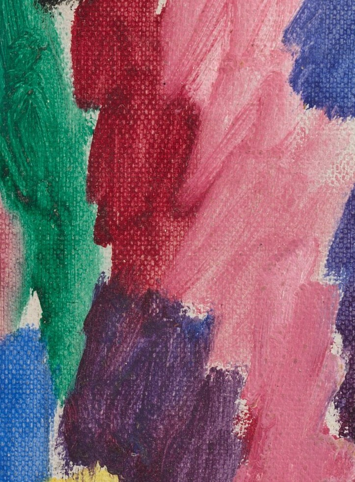 He used vibrant, expressive colors to define the scene.