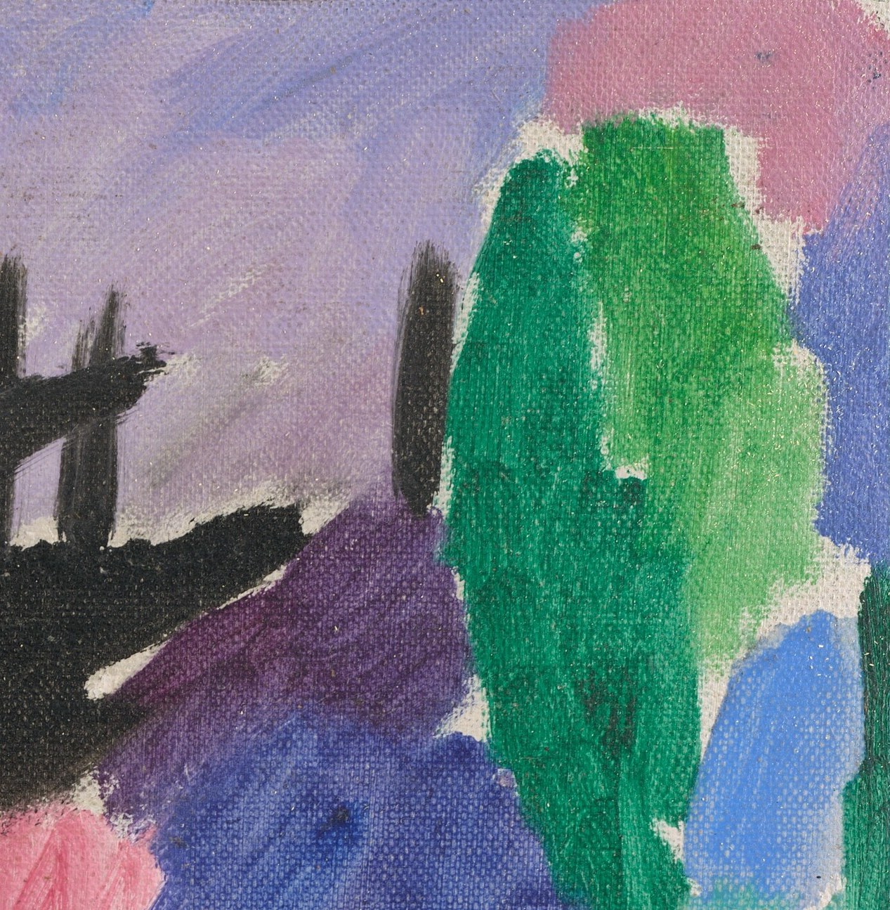 The artist was living in Switzerland, a neutral country during wartime.