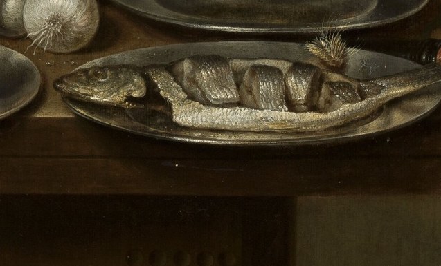 Observe the detail on the herring scales.