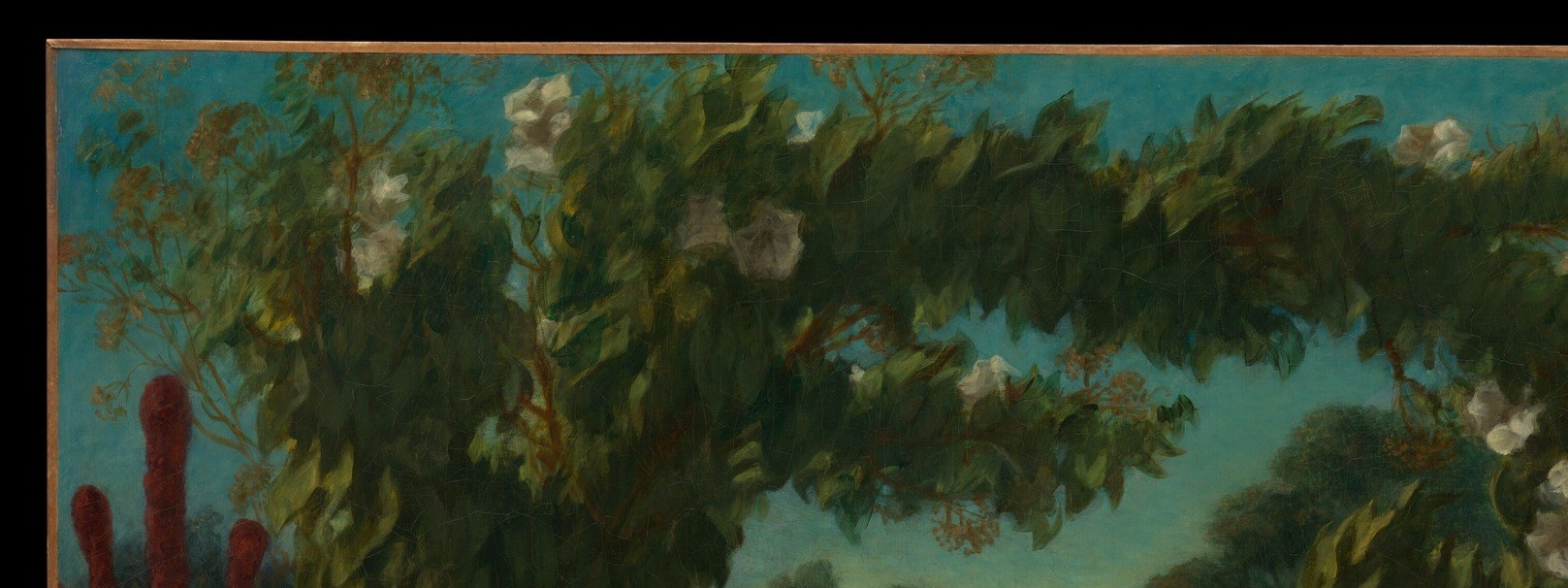 While the city fought, Delacroix retreated to his country house.
