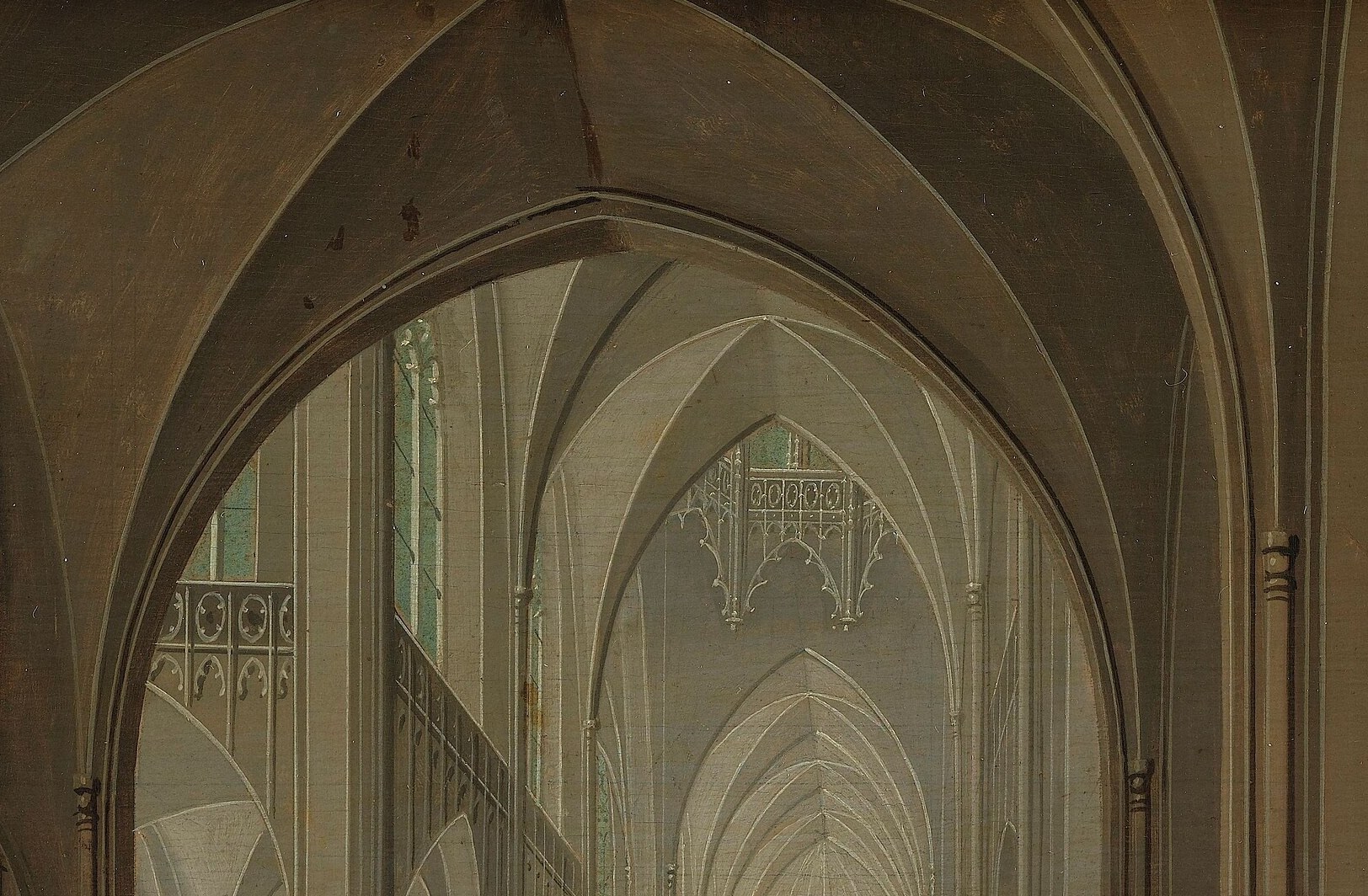 The vast vaulted ceilings create awe.