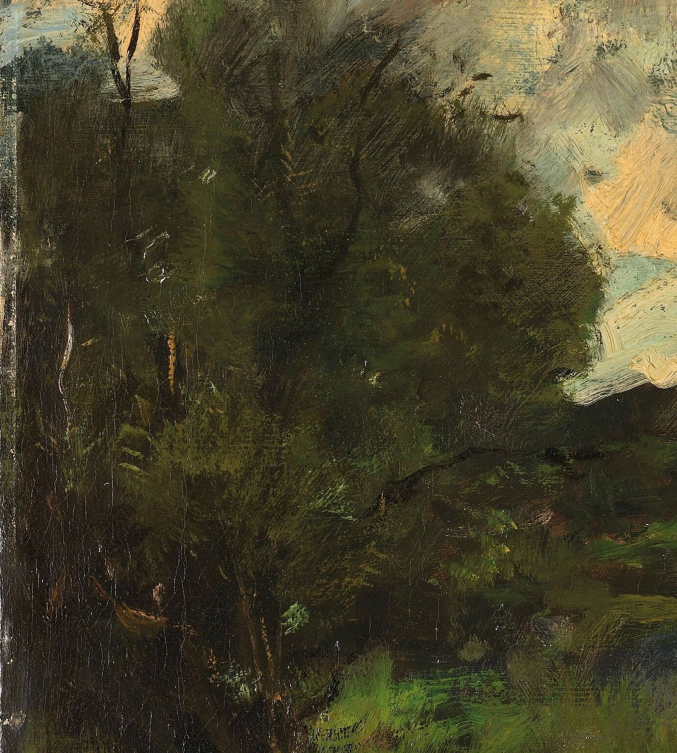 The painter loaded the brush thick. Feel the weight.
