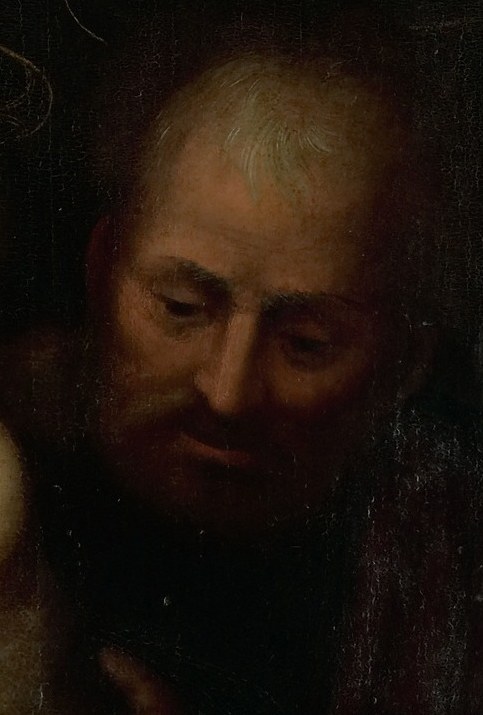 Joseph's weathered face shows wisdom and protection.