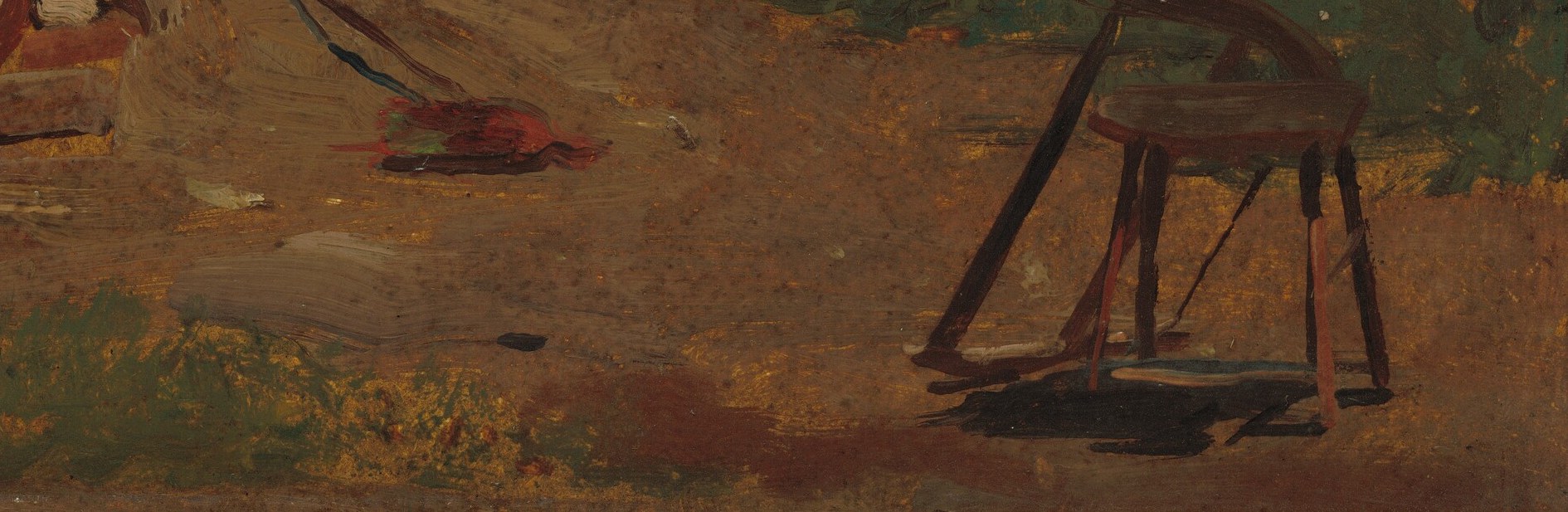 His brushstrokes were bold, quick, and visible.