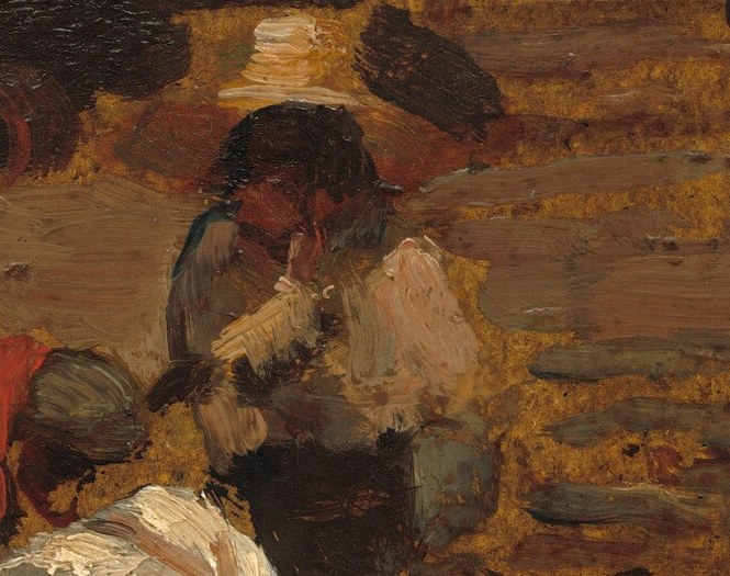 Homer moved from grand marine scenes to these domestic ones.