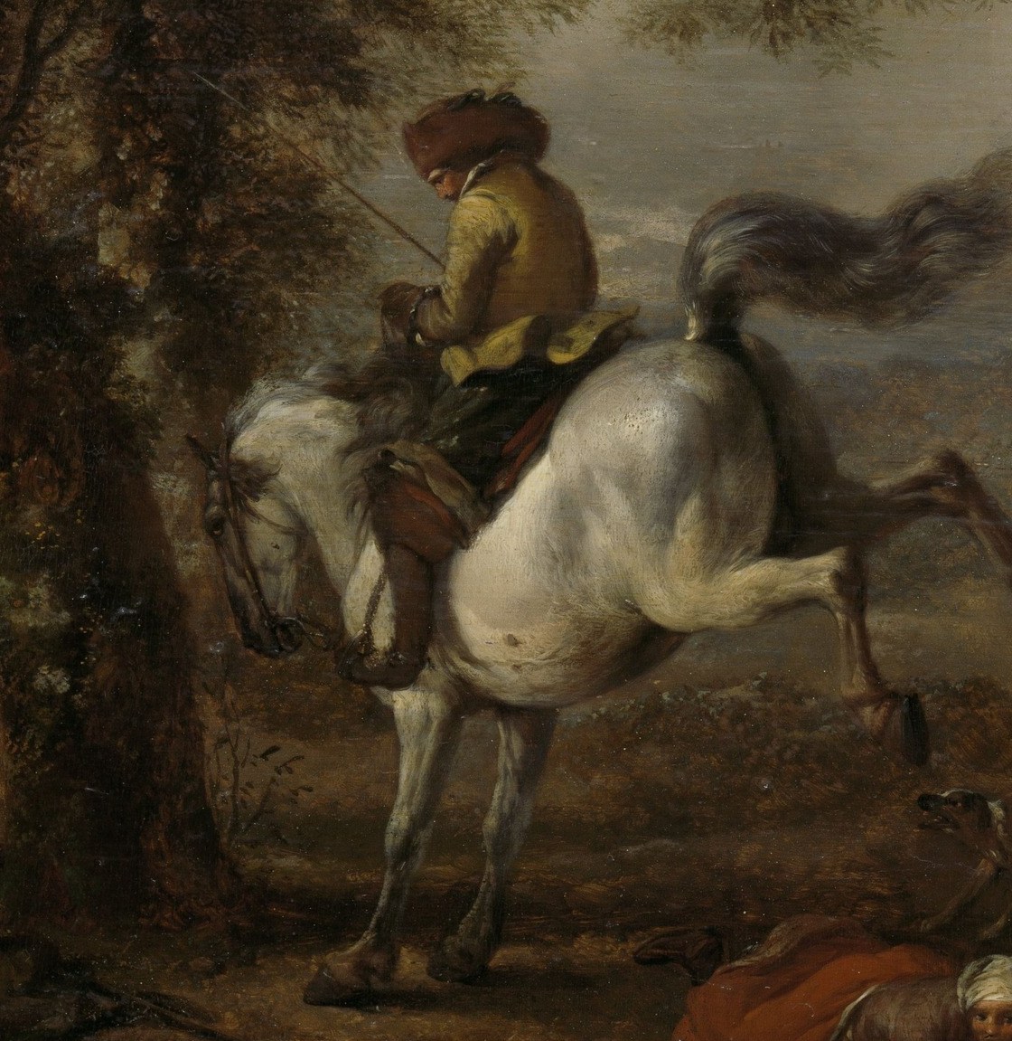He often included a white or gray horse in his work.