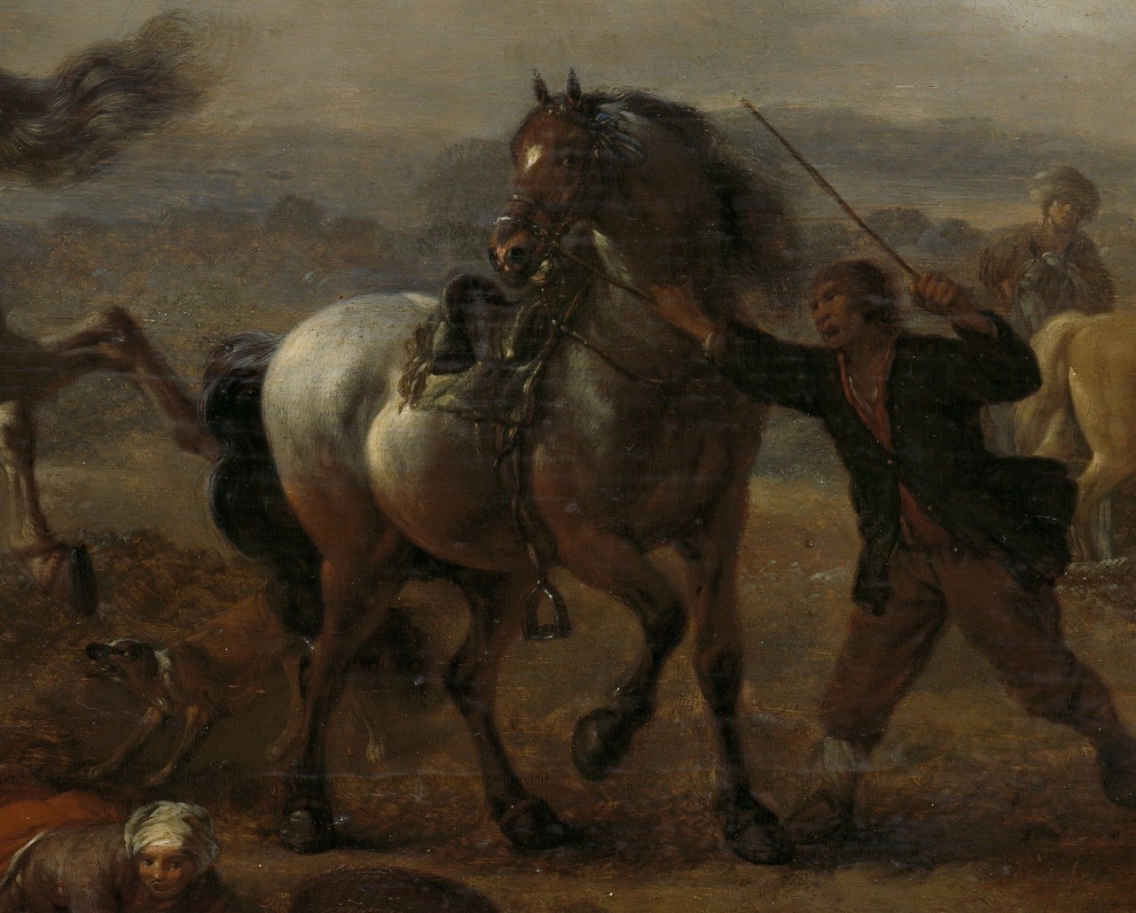 Patrons found these horses difficult to tame and ride, even in paint.