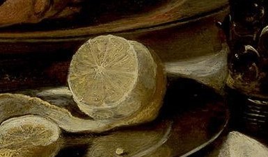 The lemon offers a sharp contrast.