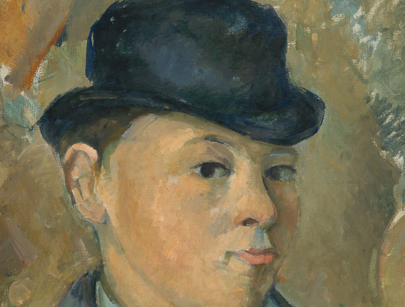 Paul sits for his father Paul, in a quiet room in Provence, 1886.