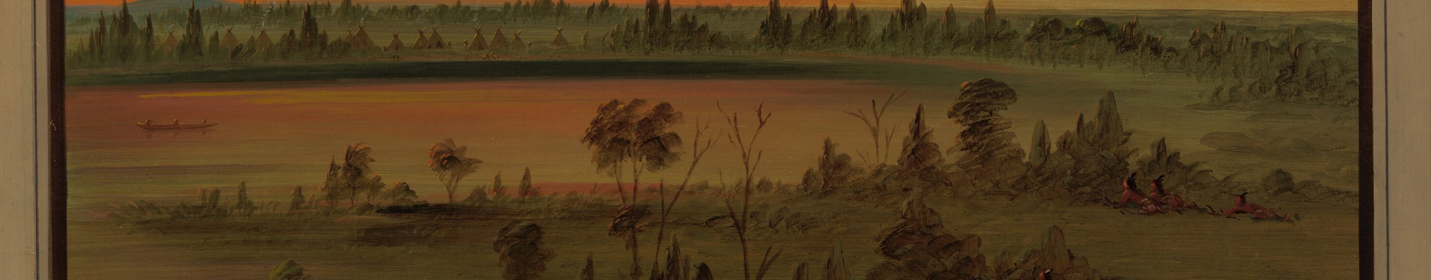 The water body reflects the dramatic sunset, adding a layer of atmospheric beauty and potential danger.