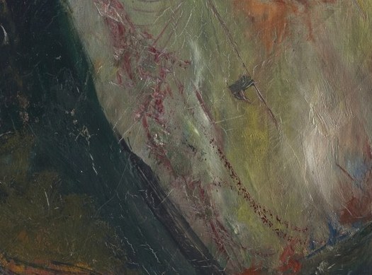 He used thick impasto, building up layers of paint.