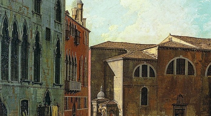 Canaletto painted this in the 1730s. It is the last record of this facade.