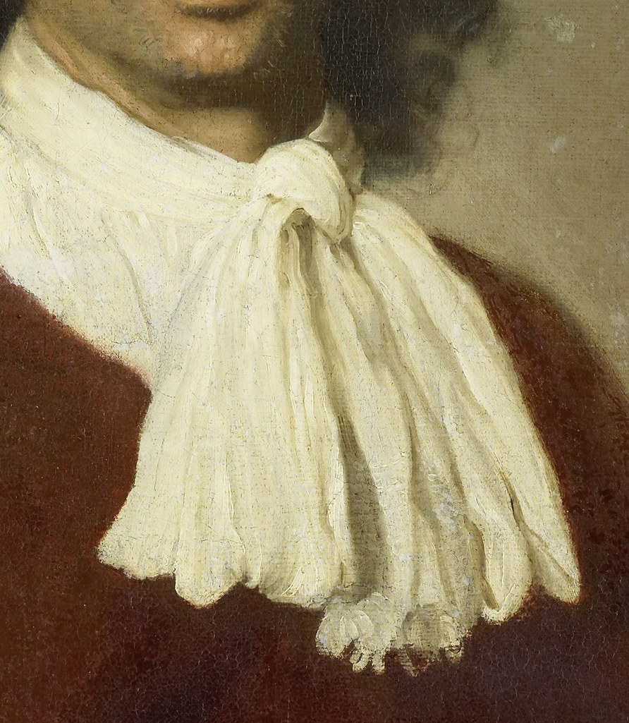In Venice, 1640, his large white collar was a status symbol.