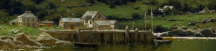 This painting, 'Along the Maine Coast,' sold for $209,000.