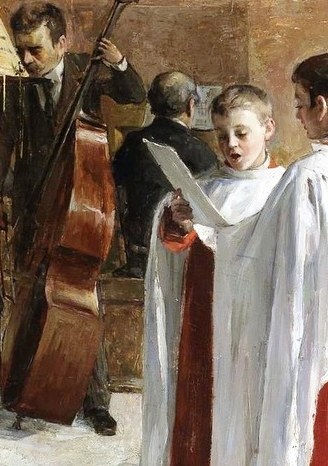 Adult musicians accompany them, including this cello player.