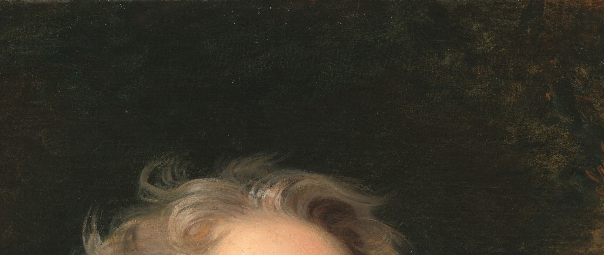 Loosely brushed white locks catch warm light from the upper right, lending a statesmanlike aura and revealing Neagle's confident alla-prima handling of hair.