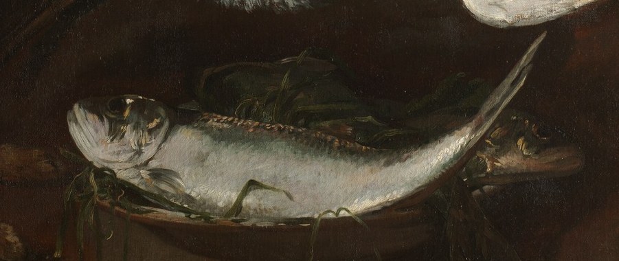 The fish on the platter still seems to glimmer.