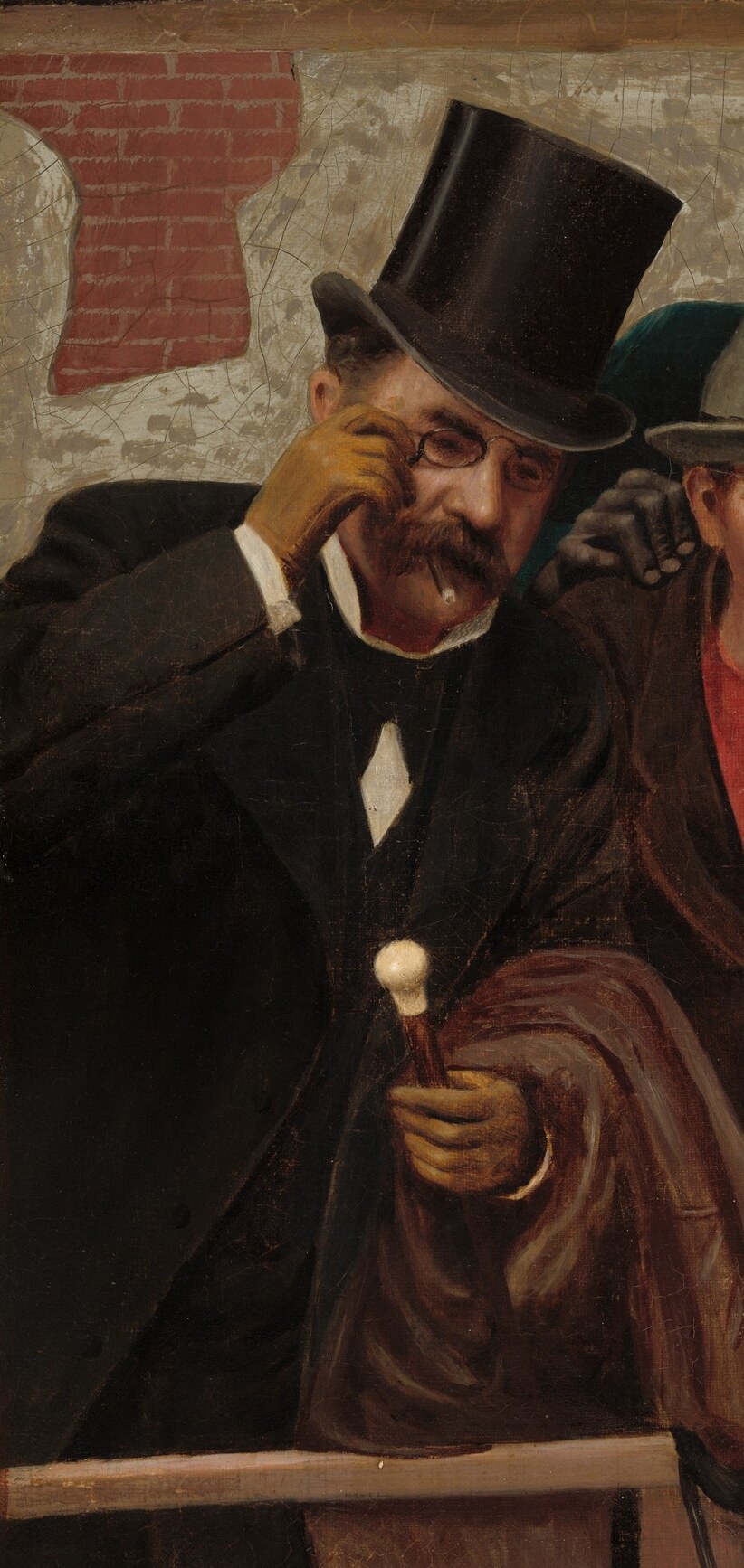 This painting captures the moment of intense anticipation.