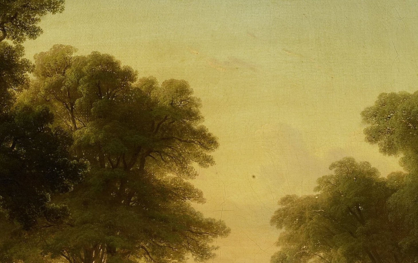 This creates depth, pushing the mountains far into the haze.