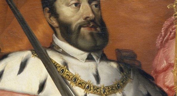 His gaze is direct and authoritative, conveying a sense of imperial command.