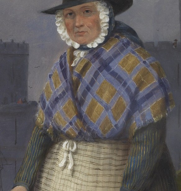 The diamond shawl: traditional Welsh dress.
