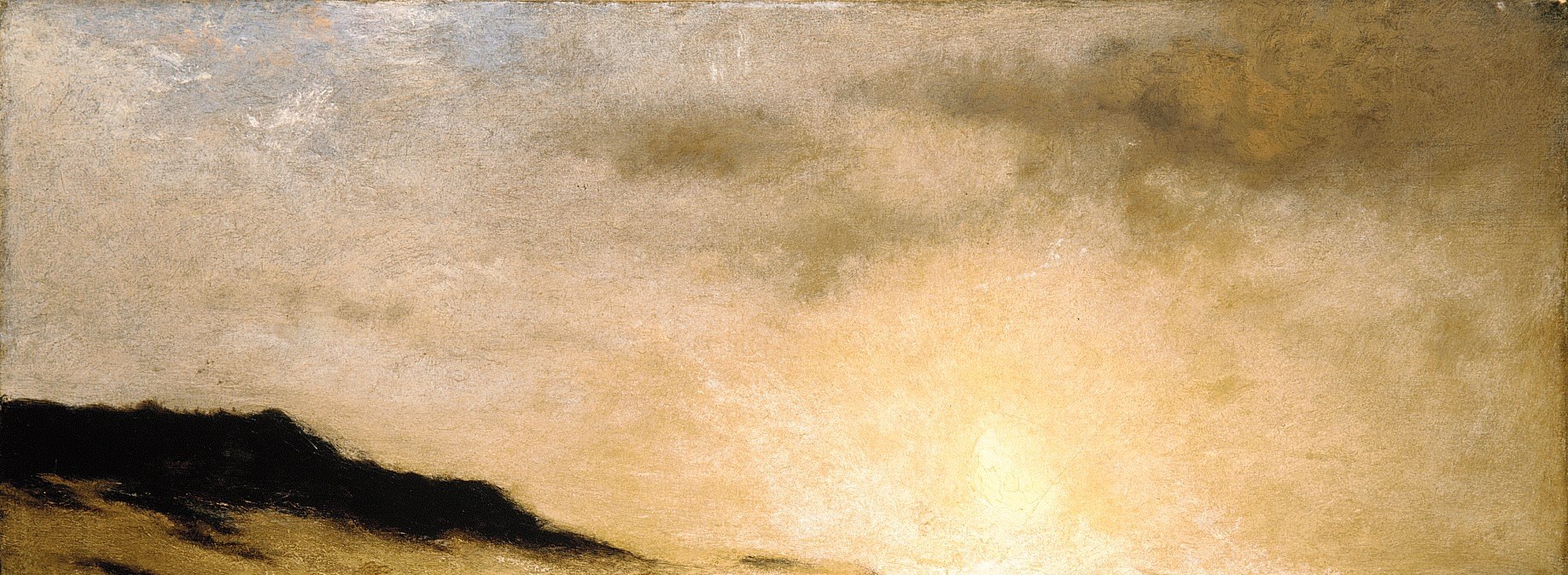 He found inspiration in the atmospheric landscapes of George Inness.