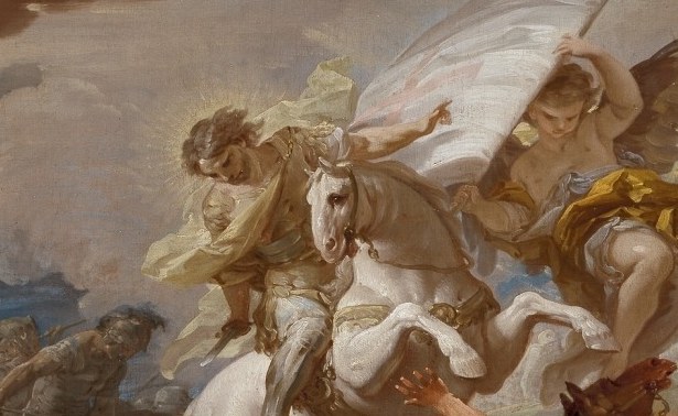 This is Saint James, leading the faithful.