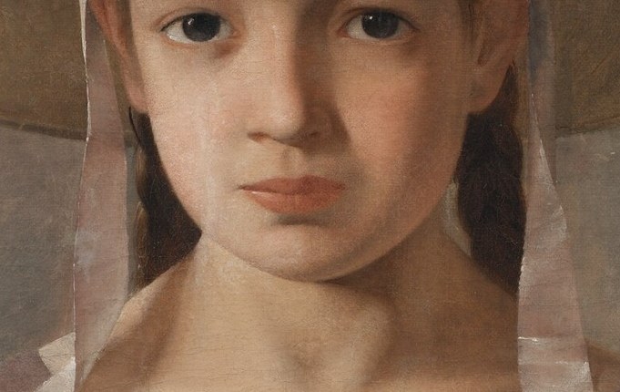 Her direct gaze creates an immediate connection and invites contemplation of her thoughts.